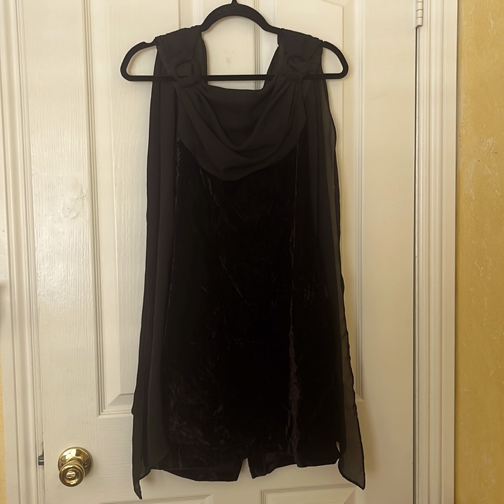 Vintage Velvet Black Dress